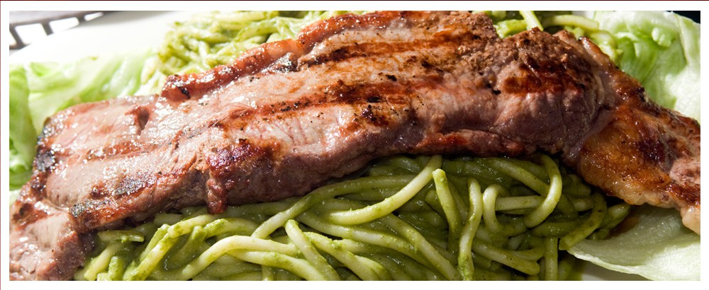 Tallarin Verde con Carne